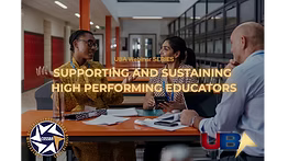 Supporting and Sustaining High Performing Educators webinar graphic